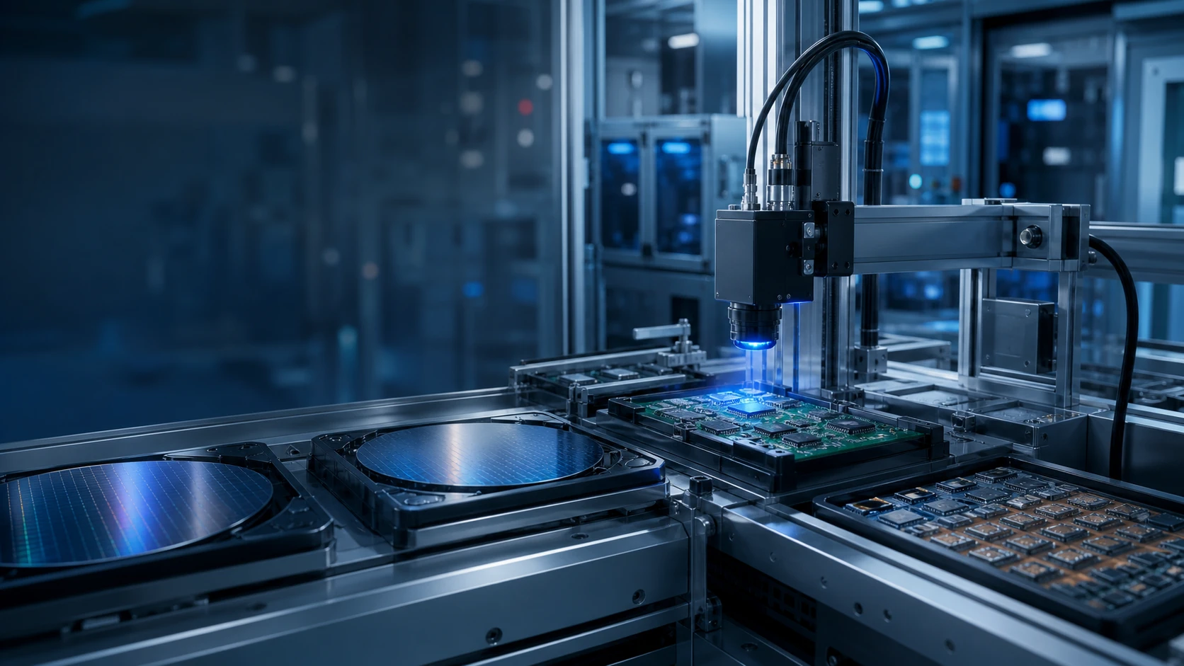 Inline machine vision inspection in electronics and semiconductor manufacturing